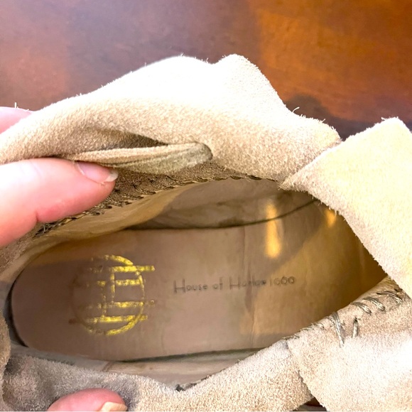 House of Harlow 1960
Madison Embellished Suede Moccasin Camel Color, Boho Bootie - Picture 7 of 13